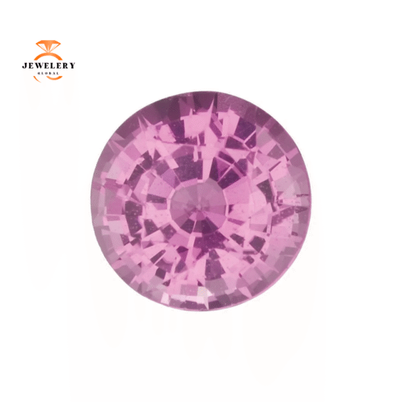 14KT GOLD 0.50 CTW PINK SAPPHIRE & 0.20 CTW DIAMOND 5 STONE BAND - Image 6