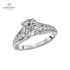 14KT 1/2 CTW DIAMOND GRADUATE CHANNEL SET MOUNTING FOR 1.50 CT ROUND