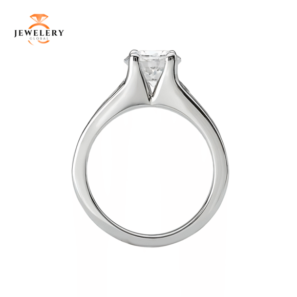 14KT 1/2 CTW DIAMOND GRADUATE CHANNEL SET MOUNTING FOR 1.50 CT ROUND - Image 4