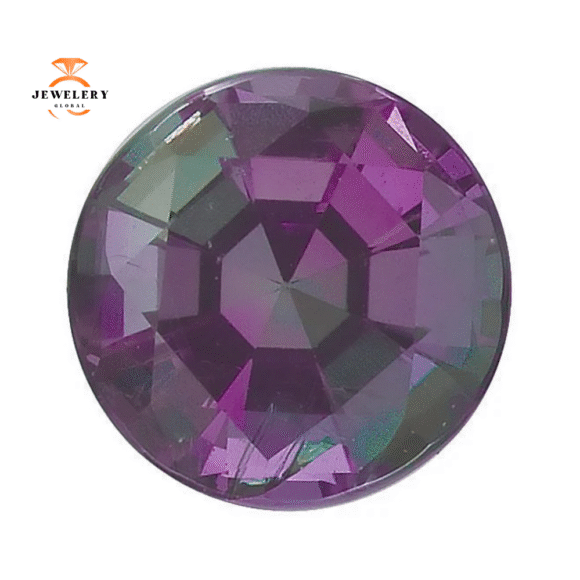 14KT GOLD GENUINE 0.23 CTW ALEXANDRITE GRADUATED "V" RING - Image 5