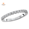 14KT GOLD 1/4 CTW ROUND DIAMOND 12 STONE BAND