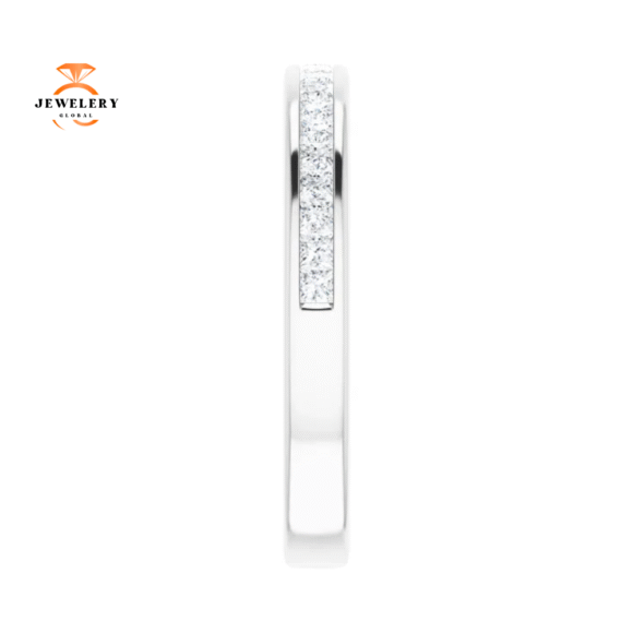 14KT Gold 1/2 CTW Princess Diamond Channel Set Band - Image 3