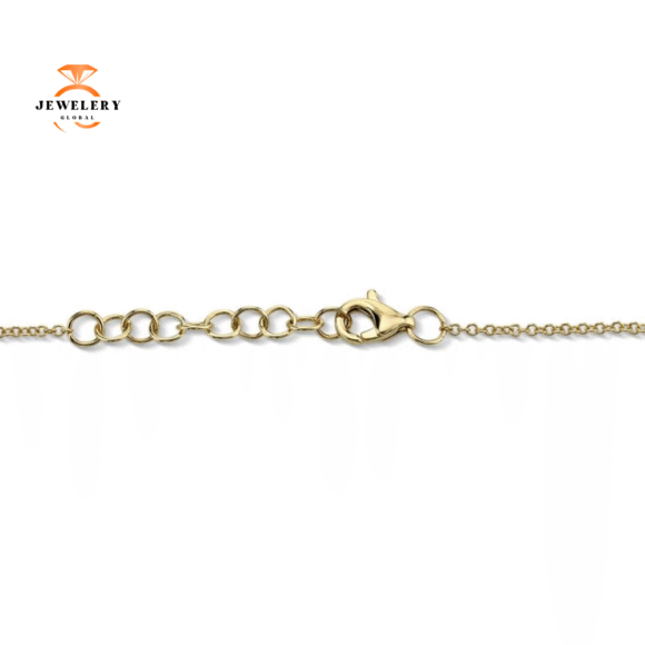 14KT GOLD 0.39 CTW DIAMOND PAVE BAR BRACELET - Image 6