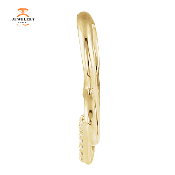 14KT GOLD .07 CTW DIAMOND INFINITY-INSPIRED HEART PENDANT - Image 6