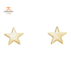 14KT TELLOW GOLD STAR EARRINGS