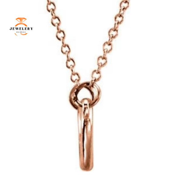 14KT GOLD PETITE DOUBLE HEART CABLE LINK NECKLACE - 16-18" ADJUSTABLE - Image 4