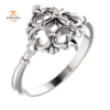 14KT GOLD VINTAGE INSPIRED FILAGREE RING