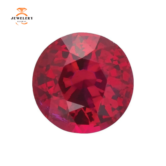 14KT GOLD 0.27 CTW RUBY & 0.12 CTW DIAMOND 5 STONE BAND - Image 6