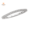14KT GOLD 1/7 CTW DIAMOND 35 STONE CURVED BAND