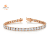 14KT GOLD 3 CARAT DIAMOND TENNIS BRACELET