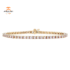 14KT ROSE GOLD 4.06CTW DIAMOND TENNIS BRACELET