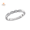 14KT Gold 1/7 CTW Marquise Diamond Bezel 4 Stone Band