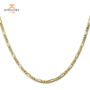 10KT YELLOW GOLD 2.75MM FLAT FIGARO CHAIN NECKLACE - 6 LENGTHS