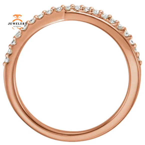 14KT Gold 1/5 CTW Diamond Criss-Cross Ring - Image 2