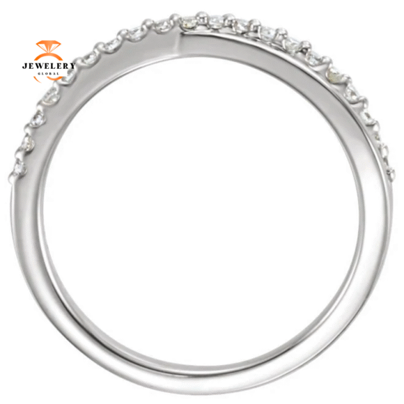 14KT Gold 1/5 CTW Diamond Criss-Cross Ring - Image 4