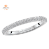 14KT GOLD 1/7 CTW ROUND DIAMOND 18 STONE BAND