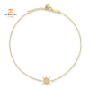 14KT GOLD POLISHED CAPTAINS WHEEL ANKLET