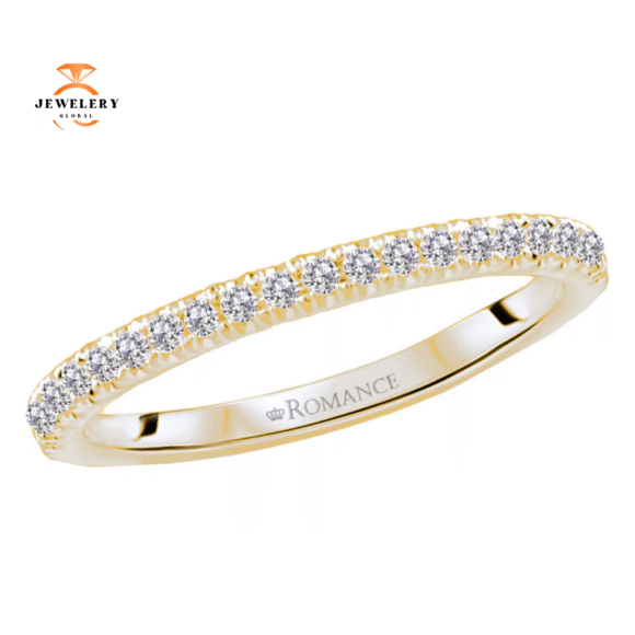 14KT GOLD 1/7 CTW ROUND DIAMOND 18 STONE BAND - Image 2