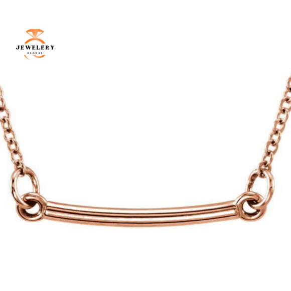 14KT Gold Posh Bar Necklace