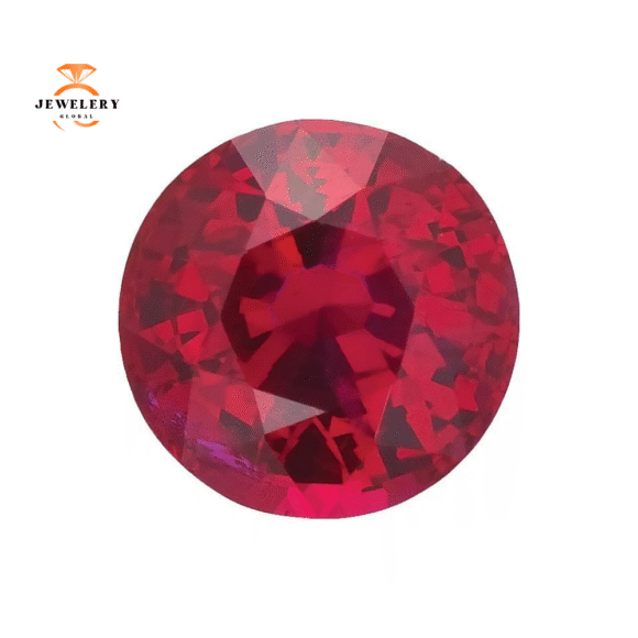 14KT GOLD 0.75 CTW RUBY & 0.30 CTW DIAMOND 5 STONE BAND - Image 6