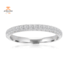 14KT Gold 1/2 CTW Round Diamond Fishtail Band