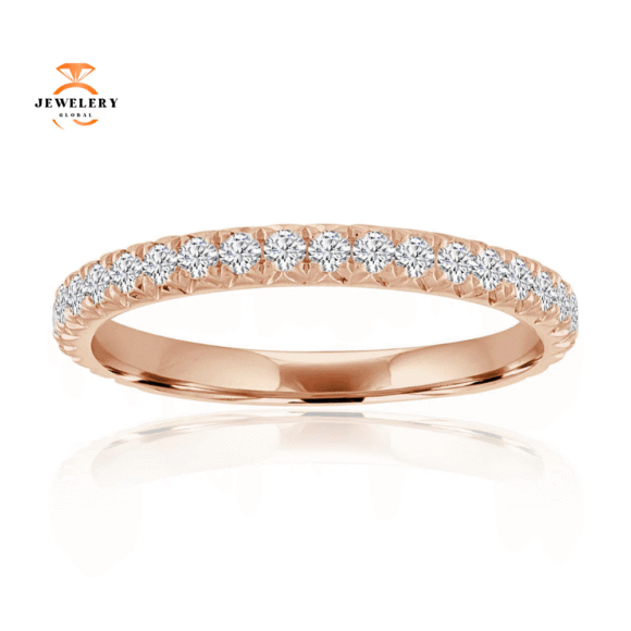 14KT Gold 1/2 CTW Round Diamond Fishtail Band - Image 3