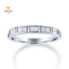 14KT Gold 3/8 CTW Princess Cut & Baguette Diamond Band