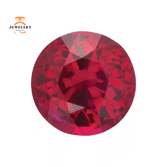 14KT GOLD 0.75 CTW RUBY & 0.30 CTW DIAMOND 5 STONE BAND - Image 11