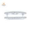 14KT GOLD 1/2 CARAT ROUND DIAMOND STRIGHT INSERT BAND