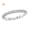 14KT GOLD 1/3 CTW ROUND DIAMOND 13 STONE BAND