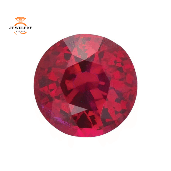 14KT GOLD 0.75 CTW RUBY & 0.30 CTW DIAMOND 5 STONE BAND - Image 17