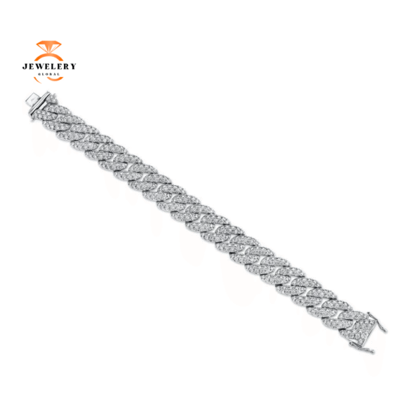 14KT Gold 8.33 CTW Diamond Curve Bracelet - Image 2
