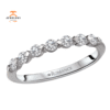 14KT Gold 1/3 CTW Round Diamond 7 Stone Floating Band