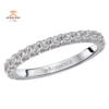 14KT WHITE GOLD 5/8 CTW DIAMOND 22 STONE BAND
