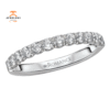 14KT GOLD 1/2 CTW DIAMOND 12 STONE BAND