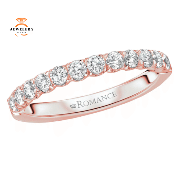 14KT GOLD 1/2 CTW DIAMOND 12 STONE BAND - Image 2