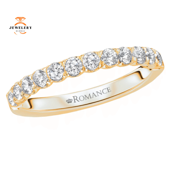 14KT GOLD 1/2 CTW DIAMOND 12 STONE BAND - Image 3