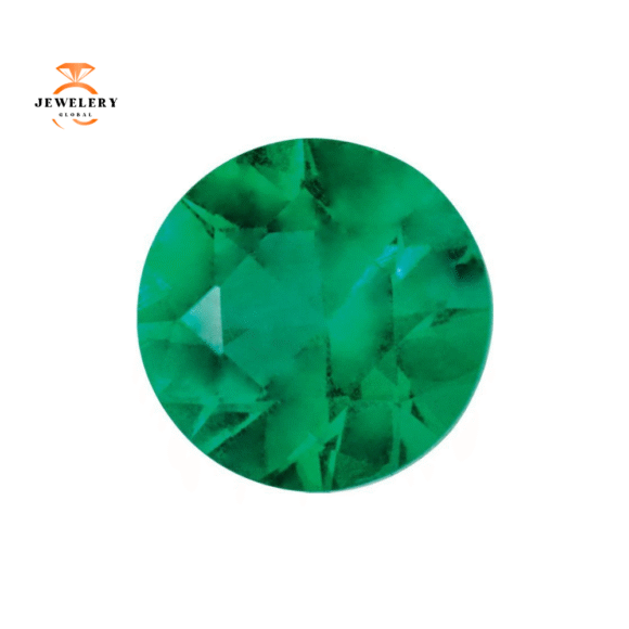 14KT GOLD 0.42 CTW EMERALD SHARED PRONG 7 STONE RING - Image 6