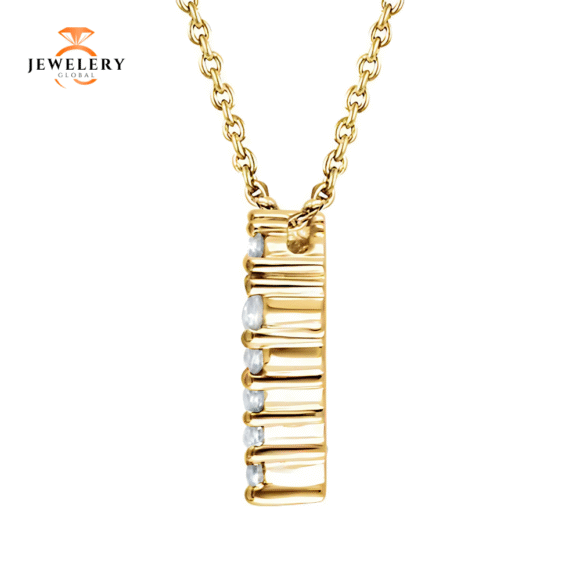 14 KARAT GOLD 1/4 CTW DIAMOND HEART NECKLACE - Image 5