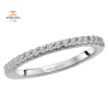 14KT Gold 1/5 CTW Round Diamond 18 Stone Band