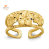 14KT YELLOW GOLD PLUMERIA FLOWER TOE RING