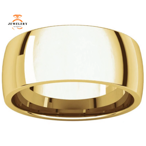 Women's 14KT Gold 8MM Light Comfort Fit Wedding Band - Image 4