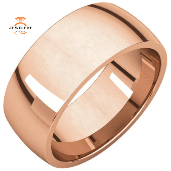 Women's 14KT Gold 8MM Light Comfort Fit Wedding Band - Image 5