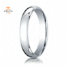 WOMEN'S 4MM 14KT WHITE GOLD LIGHT COMFORT FIT WEDDING BAND