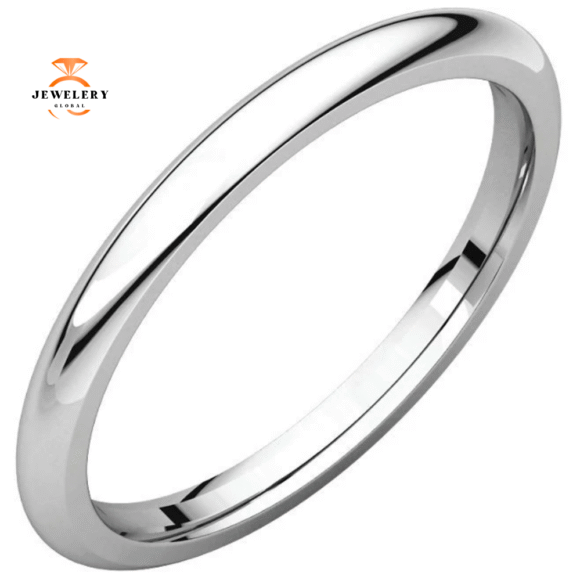 WOMEN'S PLATINUM 2MM COMFORT FIT WEDDING BAND