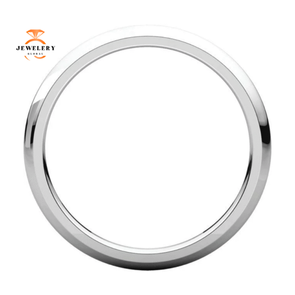 WOMEN'S PLATINUM 2MM COMFORT FIT WEDDING BAND - Image 3