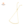 EMILIQUE 14KT YELLOW GOLD POLISHED BAR BOLO BRACELET