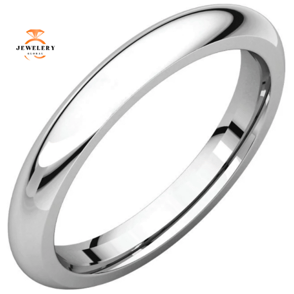 WOMEN'S PLATINUM 3MM COMFORT FIT WEDDING BAND
