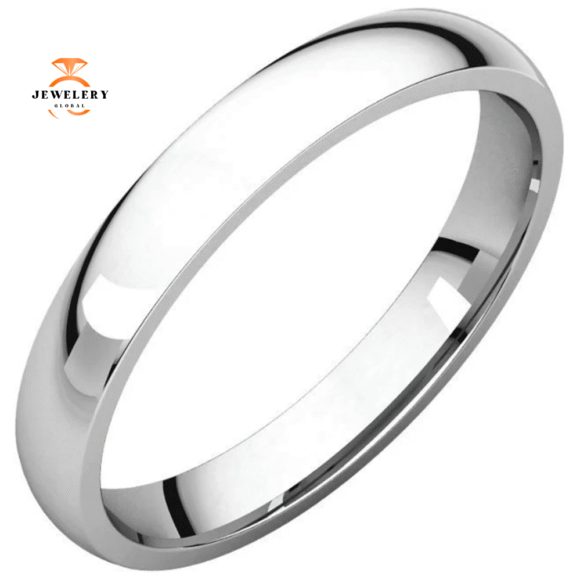 WOMEN'S PLATINUM 3MM LIGHT COMFORT WEDDING BAND