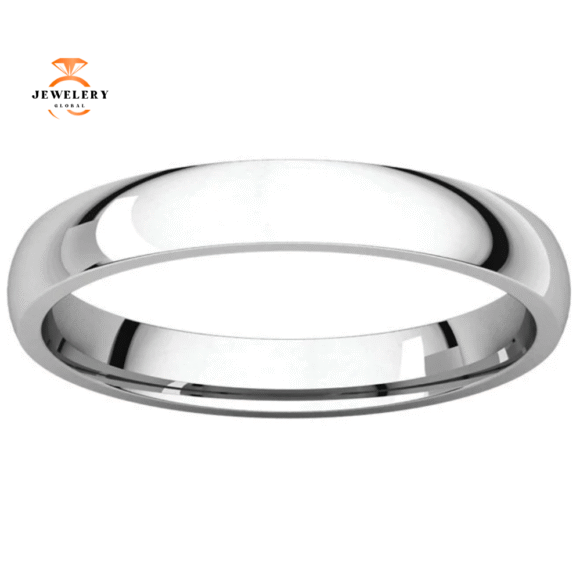 WOMEN'S PLATINUM 3MM LIGHT COMFORT WEDDING BAND - Image 3